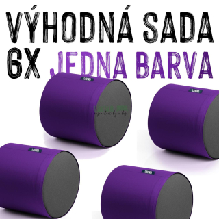 VÝHODNÁ SADA - 6x Sedací taburet BOBÍK, PUR pěna, jedna barva