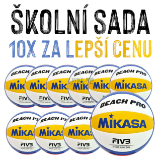 VÝHODNÁ SADA - 10x Míč BEACH volejbal MIKASA BV550C - Nástupce legendárního modelu VLS300