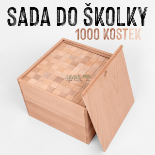 SADA DO ŠKOLKY - ČESKÁ KOSTKA - XXL BOX, sada 1000 kostiček