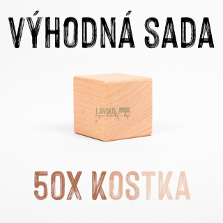 VÝHODNÁ SADA - ČESKÁ KOSTKA - 50x Kostička