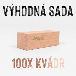 VÝHODNÁ SADA - ČESKÁ KOSTKA - 100x Kvádr