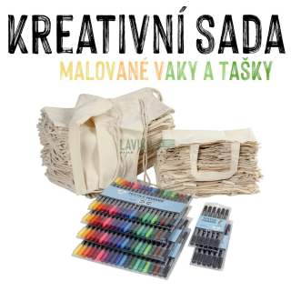 KREATIVNÍ SADA - EKO tašky a vaky, sada 50 ks